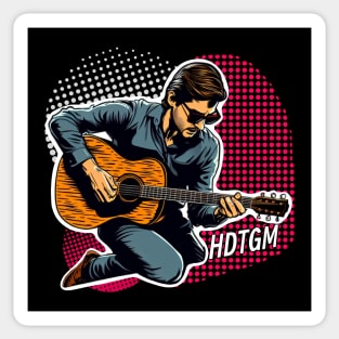 Hdtm play guitar Sticker